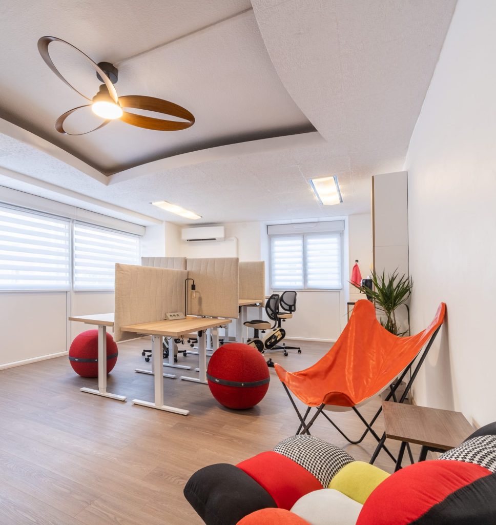 Photo représentant l'intérieur du coworking